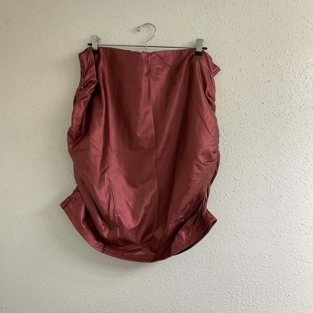 SHEIN Women's Mini Skirt in Deep Red